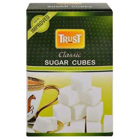 Trust White Sugar Cube 500g 120pc Packaging Size 500gm Box And