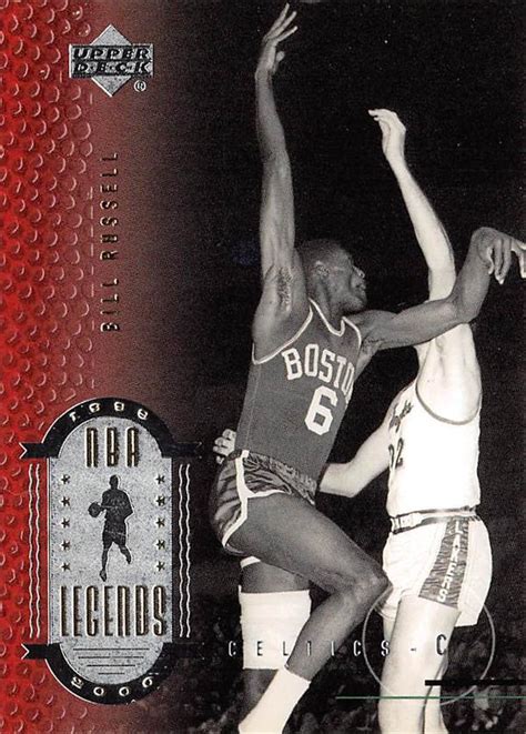 Bill Russell Basketball Card Boston Celtics Upper Deck Legends