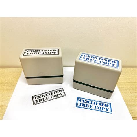 Certified True Copy Stamp Customized Personalized Stamp Shopee