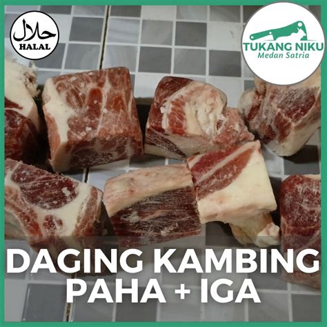 Jual Daging Kambing Paha Iga Segar Halal Meat Fresh Beku Frozen