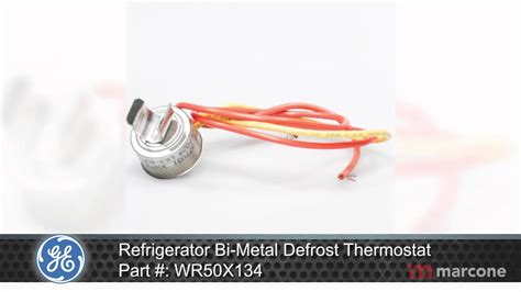 GE Refrigerator Bi Metal Defrost Thermostat Part WR50X134 YouTube