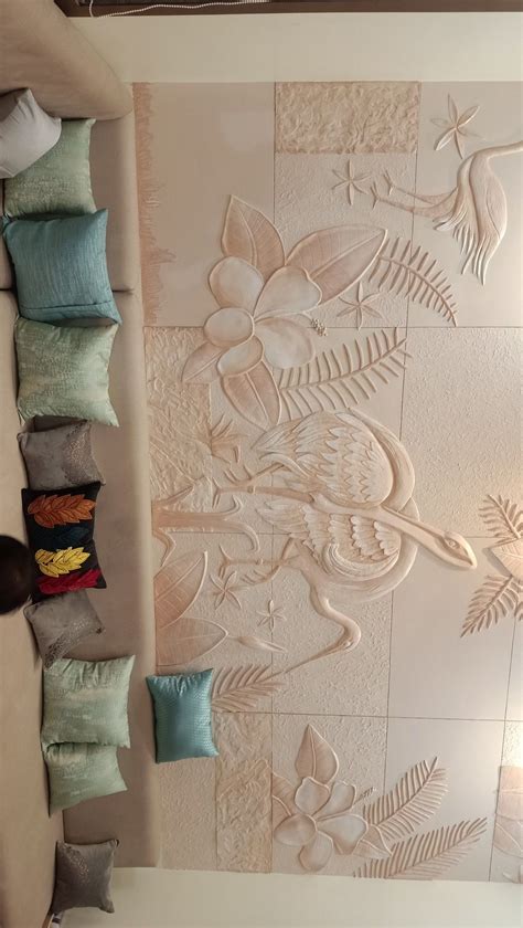 Pin By Madhumitha On Sand Stone Wall Mural Art Design Hall Interior