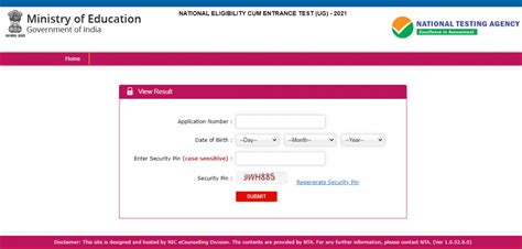 Nta Neet Ug Admission 2021 Exam Result 2025 Score Card Rank