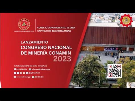 Lanzamiento Del Congreso Nacional De Miner A Conamin Youtube