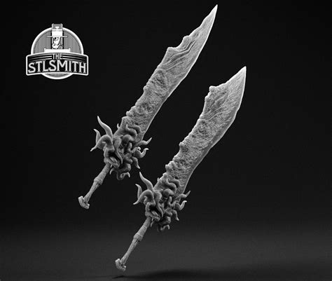 Stl File Ringed Knight Paired Greatswords Dark Souls 3 Life Size Prop