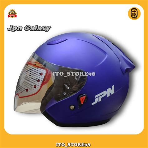 Jual Helm Sepeda Motor Half Face Jpn Galaxy Solid Polos Helem Pria