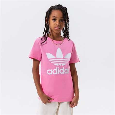 Adidas ТЕНИСКА Trefoil Tee Girl Hk0259 Детски Цвят розов Модни Тениски