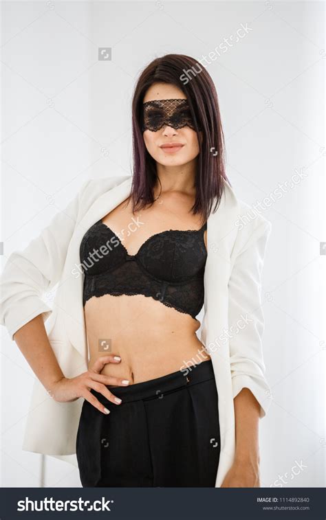 Beautiful Brunette Girl Sexy Business Suit Stock Photo Shutterstock