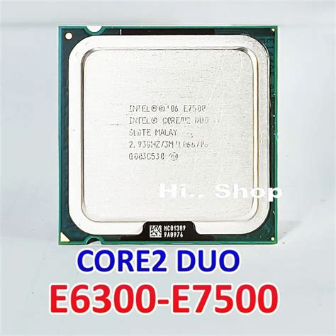 CPU INTEL Core 2 Duo E6300-E7500 LGA775 | Shopee Thailand
