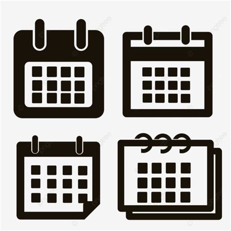 Calendar Icon Illustration Date Icon Calendar Icon Date Set Pack PNG