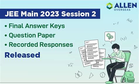 Jee Main 2023 Session 2 Final Answer Keys Question Paper Recorded