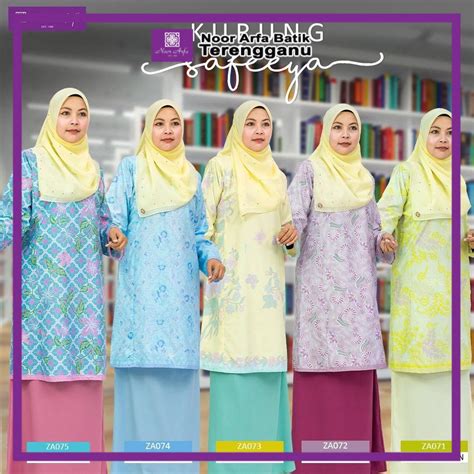 Noor Arfa Baju Kurung Safeeya Kurung Batik Shopee Malaysia