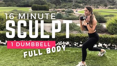 Min Full Body Dumbbell Sculpt Workout Youtube