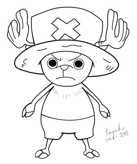 Tony Tony Chopper Line Art By Loochontheloose On Deviantart