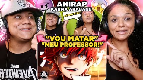 MINHA MÃE REAGE AO Karma Akabane Prodígio Assassino AniRap Prod