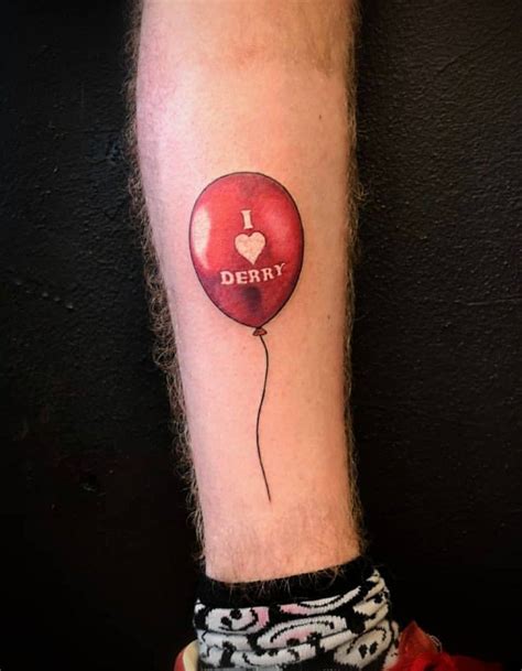 It balloon tattoo | Balloon tattoo, Pennywise tattoo, King tattoos