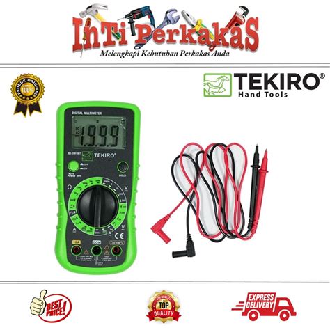 Jual TEKIRO DIGITAL MULTIMETER MULTI TESTER AVO METER DIGITAL ALAT