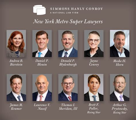 Simmons Hanly Conroy Attorneys Named To 2023 New York Metro Super