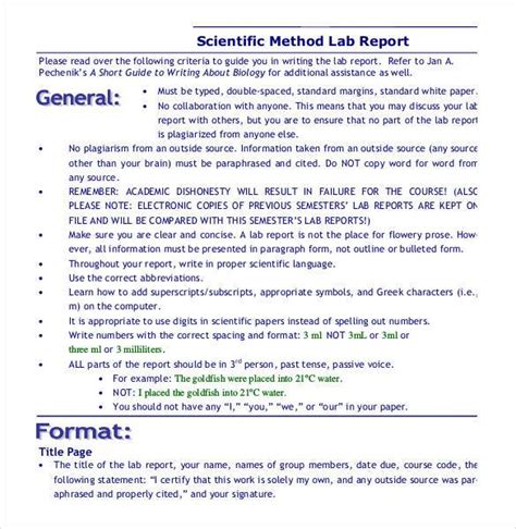 38 Lab Report Templates PDF Google Docs Word Apple Pages