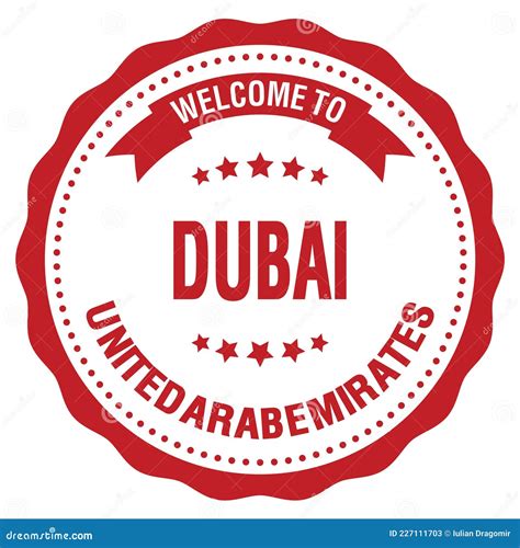 Welcome To Dubai Poster With Set Of Hand Drawing Symbols Icons Of Dubai