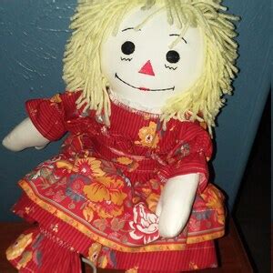 Classic Ivory 20 Raggedy Ann Handmade Doll Soft Doll Rag Etsy