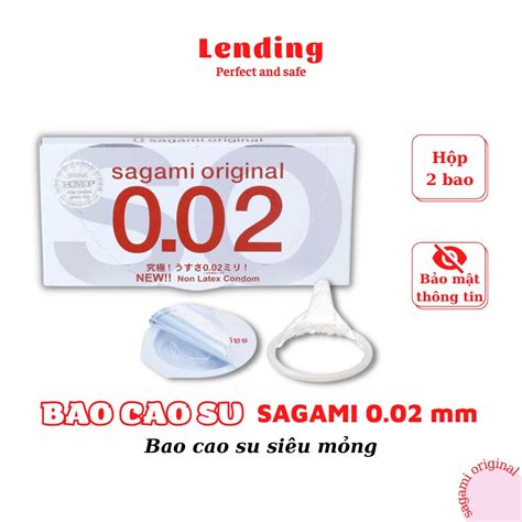 Bao cao su siêu mỏng Sagami 0 02mm bao cao su sagami original 002 Nhật