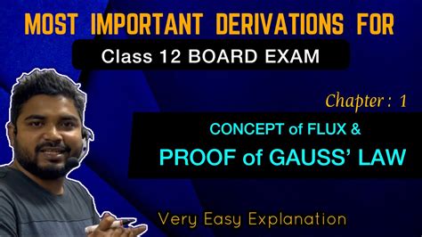 Electric Flux And Proof Gauss Law Class 12 Physics Chapter 1