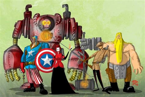 Steampunk Avengers By Mihajlo Dimitrovski Avengers Fan Art Geek Art