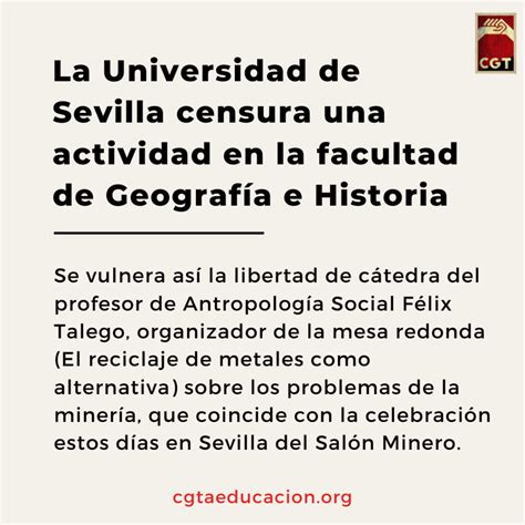 La Universidad De Sevilla Censura Una Actividad En La Facultad De