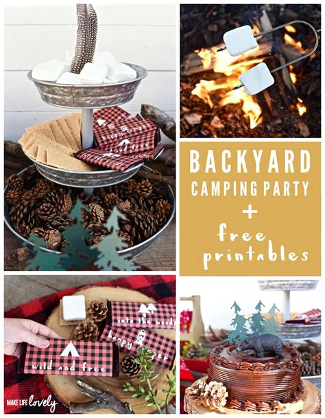 Backyard Camping Party - Make Life Lovely