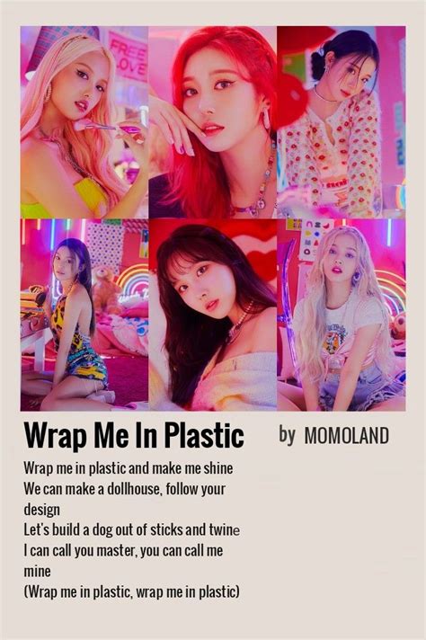 Momoland wrap me in plastic minimalist poster | Kpop, Musica