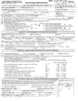 Fillable Online Fema S Elevation And Floodproofing Certificate Forms