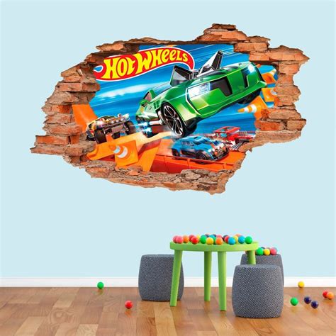 Hot Wheels Wall Sticker Wall Decal Wall Decor Wall Art Wall Etsy