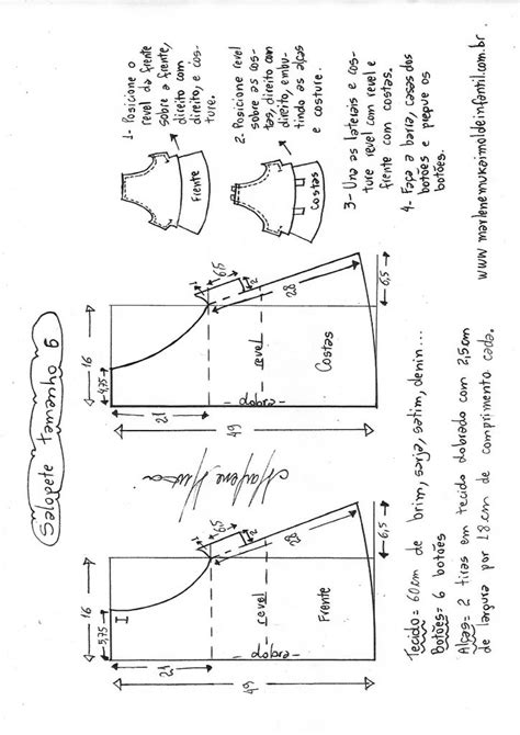 Salopete Diy Marlene Mukai Molde Infantil