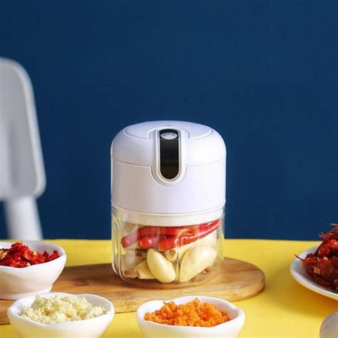 Triturador Elétrico Mini Processador de Alimentos sem Fio Recarregável