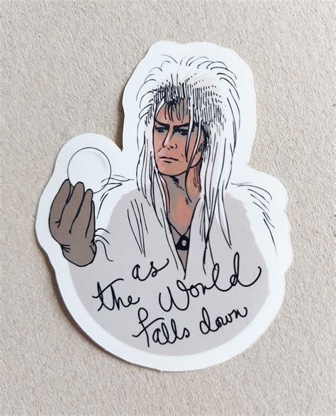 Labyrinth Jareth Vinyl Sticker Laptop Stickers Vinyl Decal Etsy UK