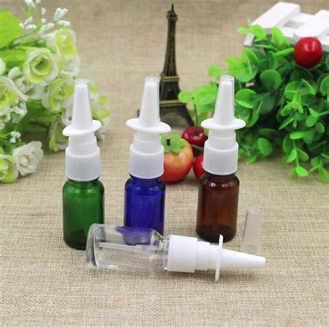 0 3 Ounce Glass Nasal Spray Bottles Fine Mist Atomizers Empty Liquid