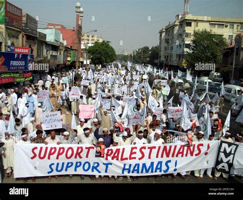 Pakistani Mulsims March At A Rally To Mark The Al Quds Day Or Jerusalem