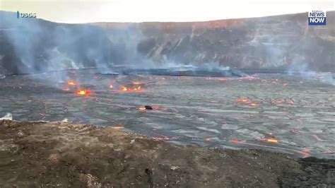 Remarkable Overflight Video Shows Lava Fountaining Inside Of Kilauea S