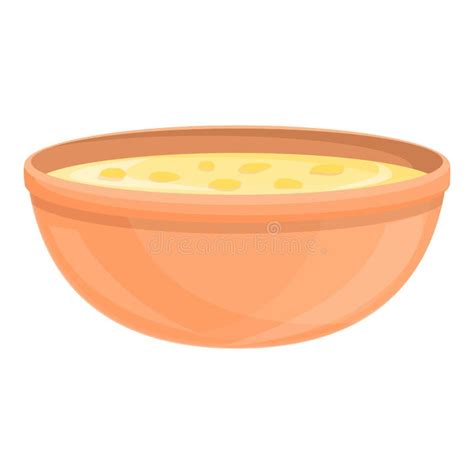 Soup Cream Plate Icon Cartoon Vector Hot Bowl Stock Vector Illustration Of Puree Chicken