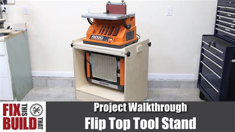 Flip Top Tool Stand For Planer Spindle Sander DIY Woodworking