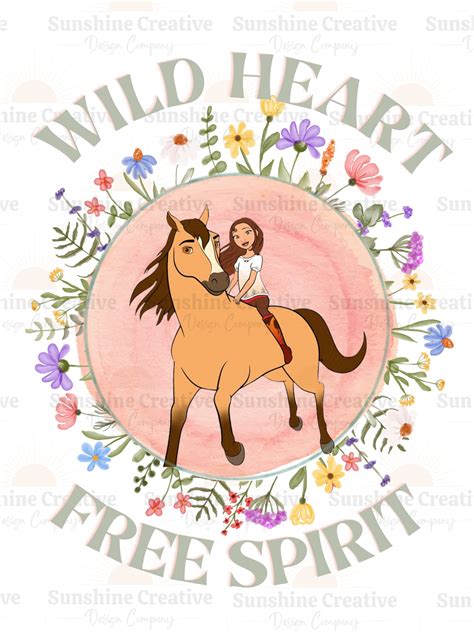 Wild Heart Free Spirit Png Horse Sublimation Boho Horse Png - Etsy