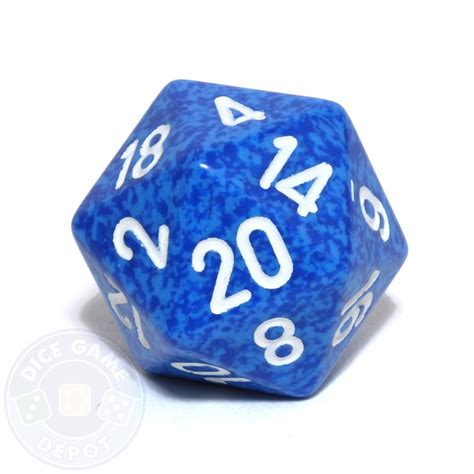 20 Sided Speckled Dice D20 Water Dice Game Depot