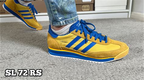 Adidas SL 72 RS Utility Yellow Bright Royal Review On Foot YouTube