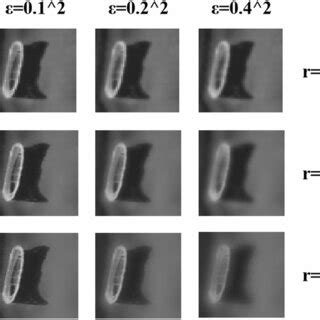 parameter settings   guided filter    denote