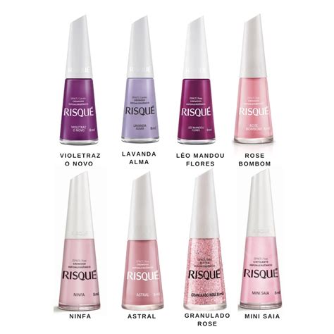 Kit Esmaltes Risque Hipoalerg Nico Manicure Escolha As Cores