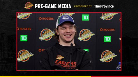 Vancouver Canucks On Twitter Vasily Podkolzin Meets With The Media