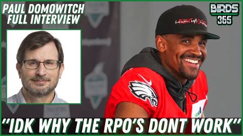 Paul Domowitch Breaks Down RPO Offense Eagles Remaining Schedule