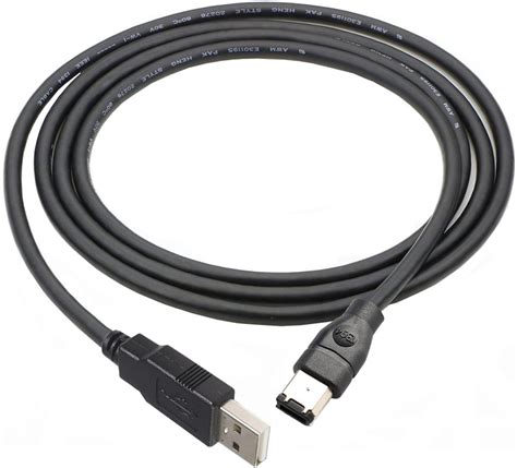 Amazon co jp Firewire IEEE 1394 6 ピンオス USB 2 0 A オスアダプタ変換ケーブルコード 1 8