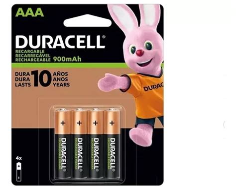 Pack 4 Pilas Aaa Recargables De 900mah Duracell Cuotas sin interés